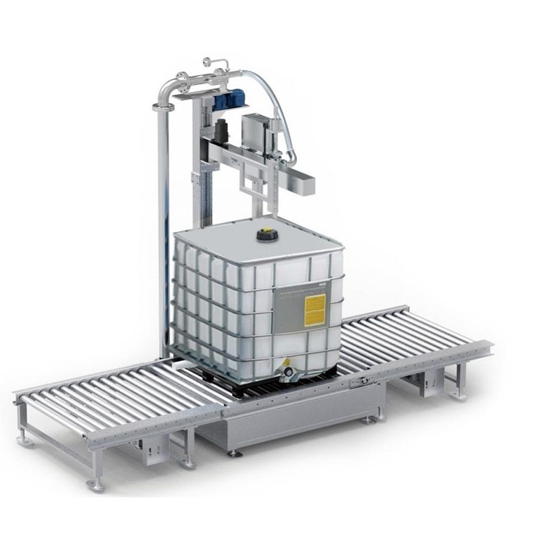 IBC Barrel Rocker Arm Chemesch Liquid Füllmaschinn